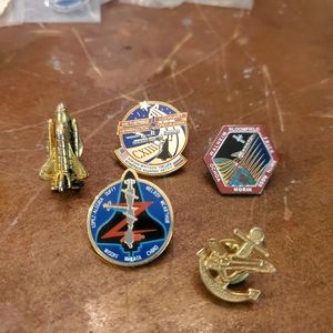 NASA Space Shuttle Mission Pins